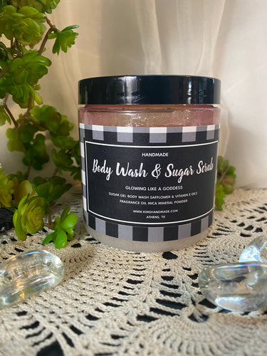 Body Wash & Sugar Scrub “ Glowing Like A Goddess“